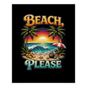 Pôster Praia, Por Favor