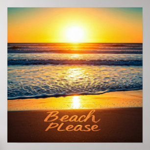 Poster Praia, por favor
