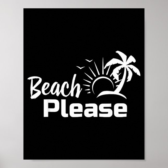 Poster Praia Por Favor (Frente)