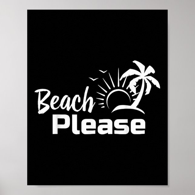 Poster Praia, por favor, Summer Beach Tril Shirt (Frente)