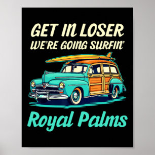 Poster Praia Royal Palms Califórnia Surf Mulheres Homens