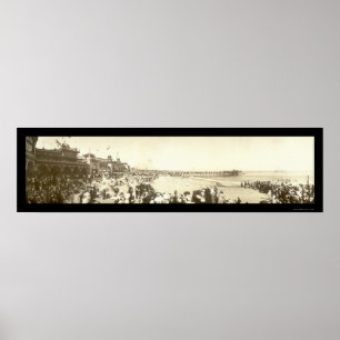 Poster Praia Santa Cruz, foto 1908 de CA