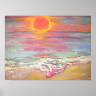 Poster Praia Sunset de San Blas