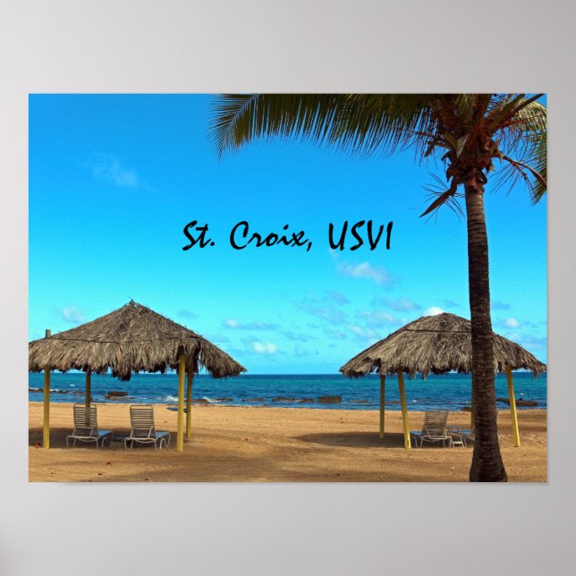 Poster Praia Tropical (Frente)