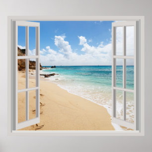 Poster praia tropical