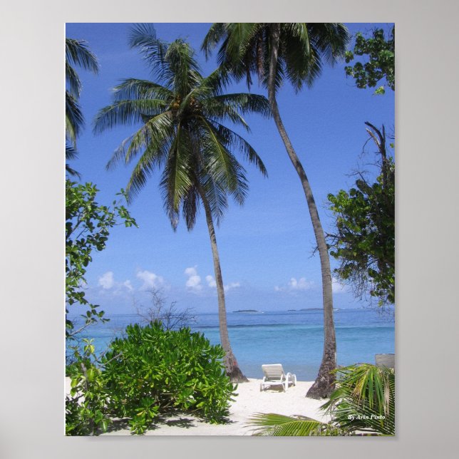 Poster Praia Tropical (Frente)