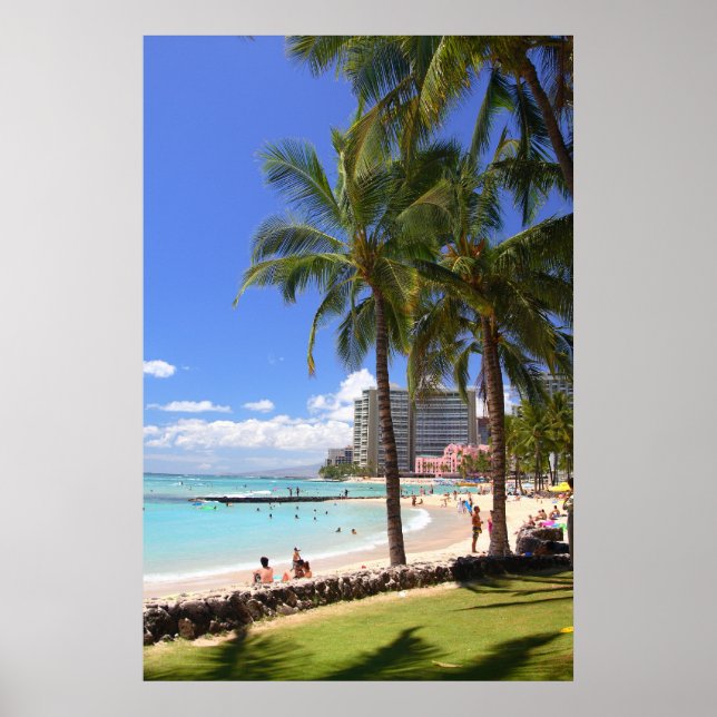 Poster praia Waikiki 2 (Frente)