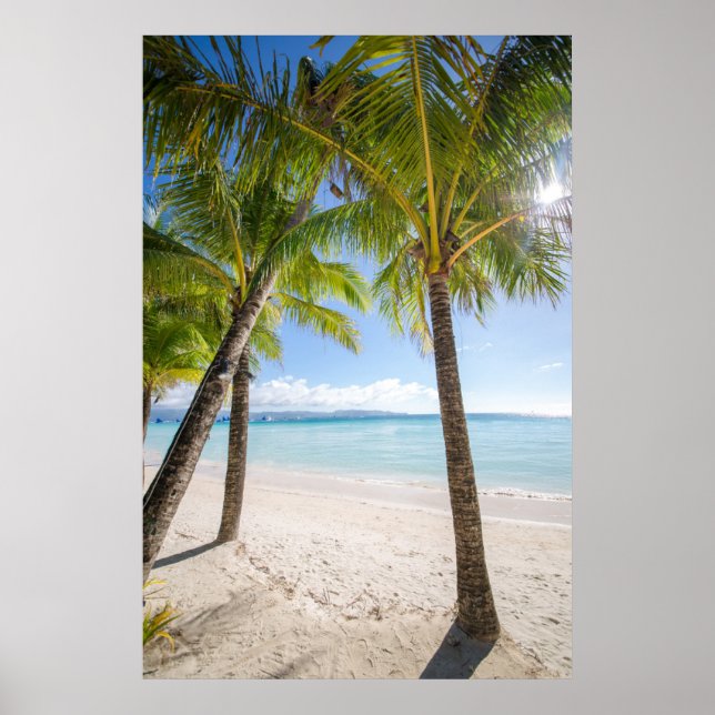 Poster Praias Tropicais | Boracay Filipinas (Frente)
