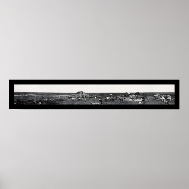 Pôster Prairie Dairy Fazenda LA Photo 1910 (Frente)