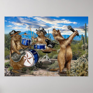 Poster Prairie Dogs Banda