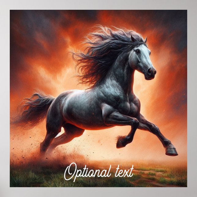 Poster Prairie Fire e Cavalo de Cinza (Frente)