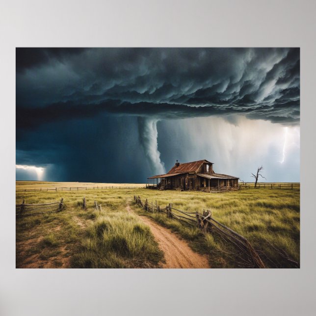 Poster Prairie Tornado Large Unframed Tornado (Frente)