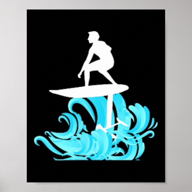 Poster Prancha de Hidrofólio para Foil-surfing Presente D (Frente)