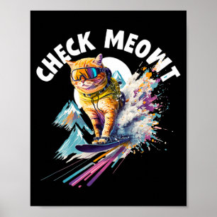 Poster Prancha de neve para homens mulheres crianças mont