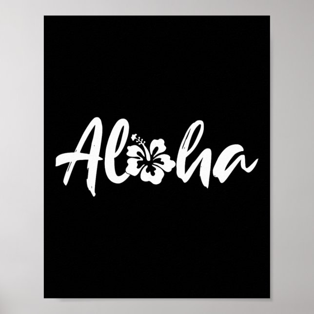 Poster prancha de surf Aloha (Frente)