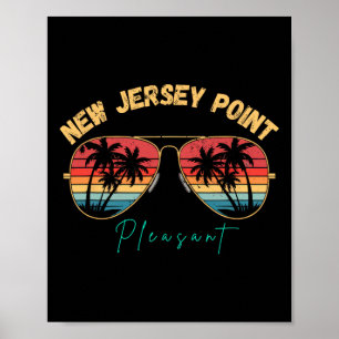 Poster Prancha de Surf Souvenir de Point Pleasant Nova Je