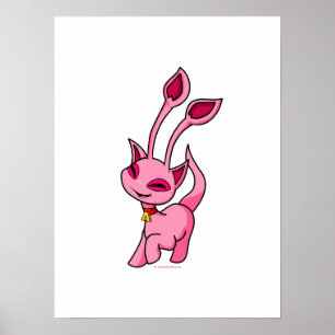 Pôster Prancing pink Aisha