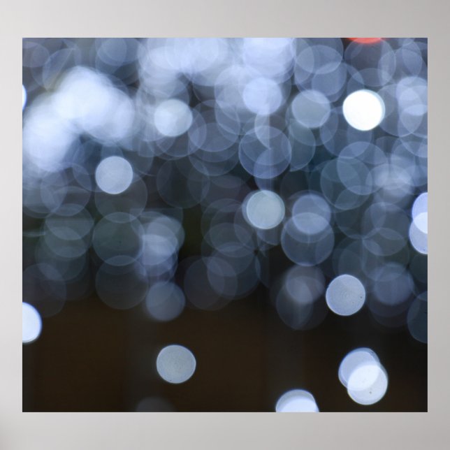 Poster Prata, fundo branco da noite. (Frente)