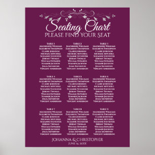 Poster Prata no Quadro 9 Mesa Sentado de Casamento