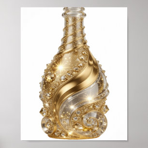 Poster Prateado Forte GLAMOUR DORADO