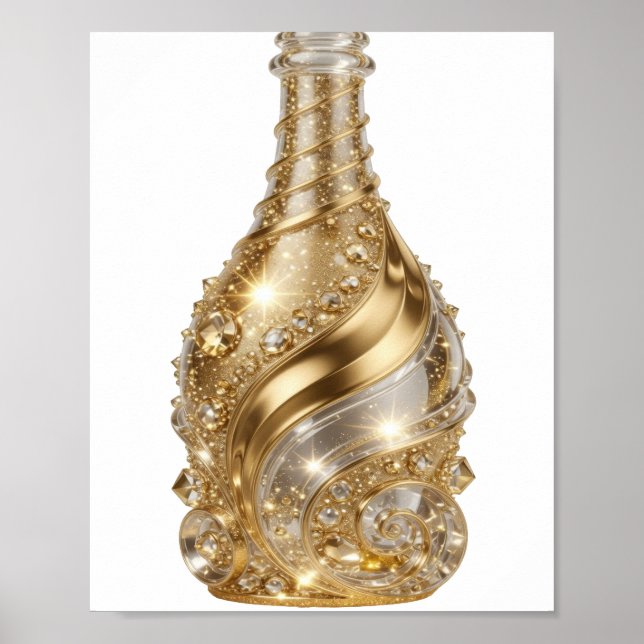 Poster Prateado Forte GLAMOUR DORADO (Frente)