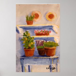 Poster Prateleiras Solarengas ao ar livre do velho país f