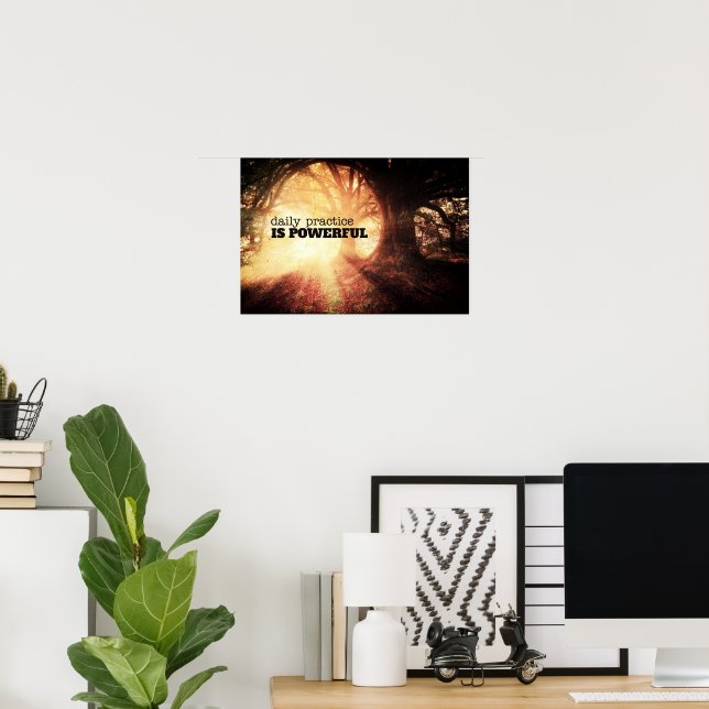 Poster Prática Diária (Escritório em casa)