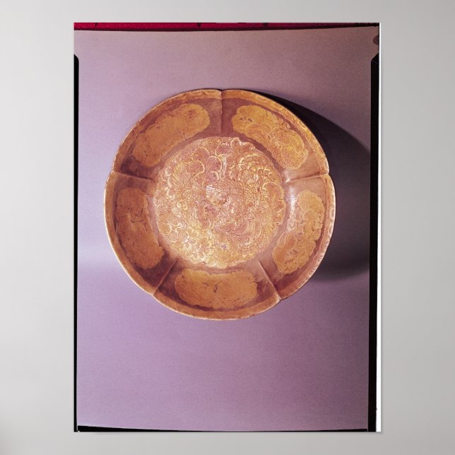 Poster Prato gravado, dinastia Tang (Frente)