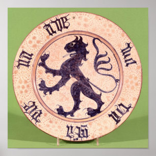 Pôster Prato Hispano-Moresque, lata-vitrificado