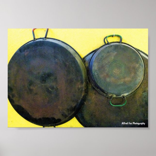 Poster Pratos de Paella Pendurados (Frente)