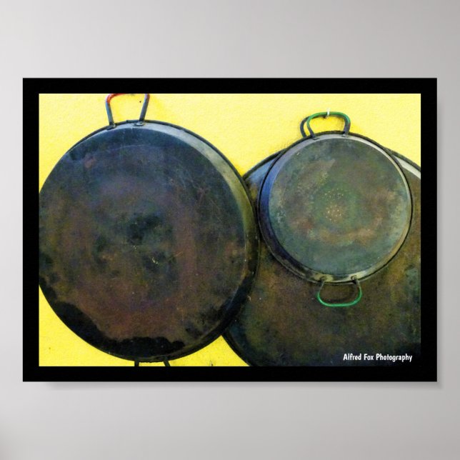 Poster Pratos de Paella Pendurados (Frente)