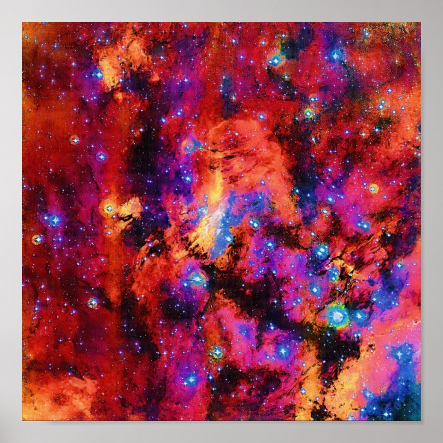 Poster Prawn Nebula IC 4628 Pintura a Óleo Pop Art (Frente)