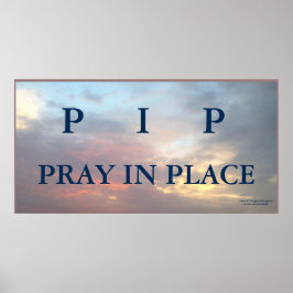 POSTER PRAY DE PIP NO LUGAR