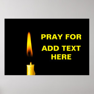 Pôster Pray para adicionam o texto