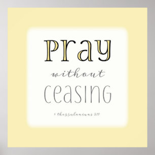 Pôster Pray sem cessar - 1 5:17 de Thes