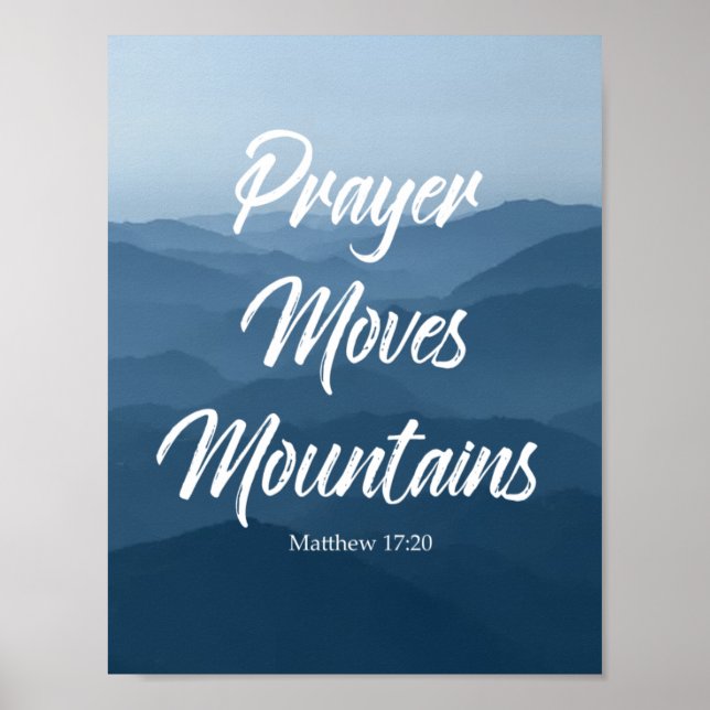 POSTER PRAYER MOVES MONTANHAS WALL ART (Frente)