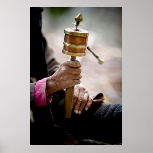 Poster Prayer Wheel, Ladakh, Kashmir