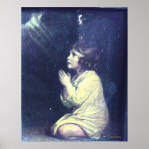 Poster Praying da criança