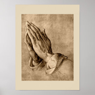 Poster Praying das mãos