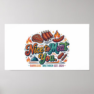 Poster Prazer em Conhecê-lo – Camiseta Engraçada com Troc