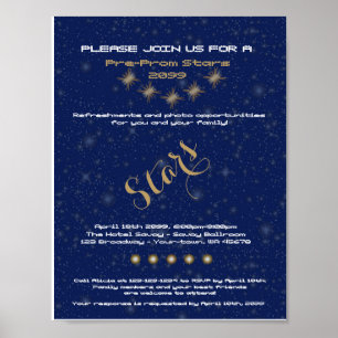 POSTER Pré-Baile de formatura, Estrelas noturnas p