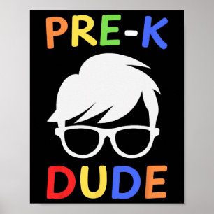 Poster Pré-k Cara Gente Ck Para a Escola Primeiro Dia De 