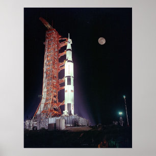 Pôster Pre-Lançamento de Apollo 17