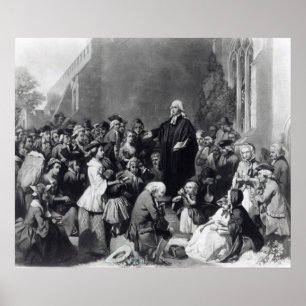 Poster Preaching de John Wesley