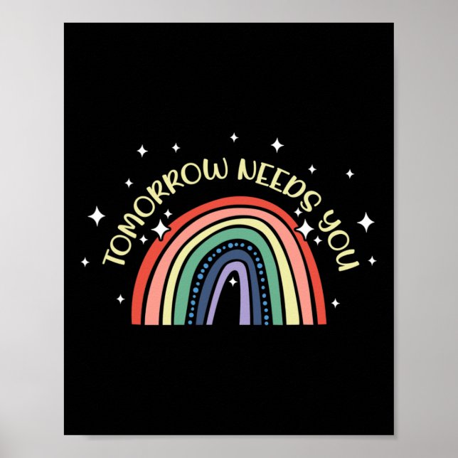 Poster Precisa de suporte para a conscientização da saúde (Frente)