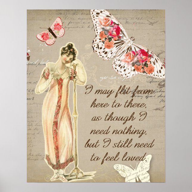 Pôster Precisa se sentir amada (Frente)