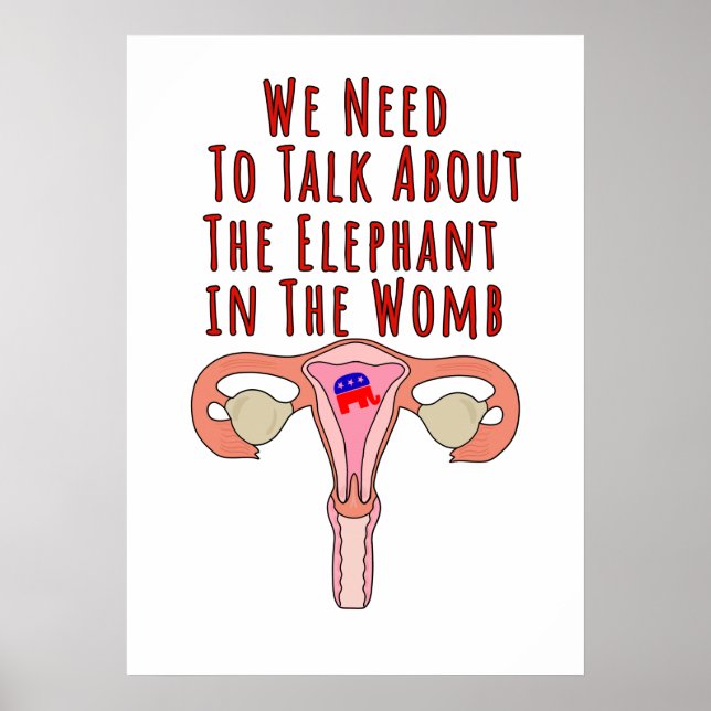 Poster Precisamos conversar sobre o elefante na Womb (Frente)