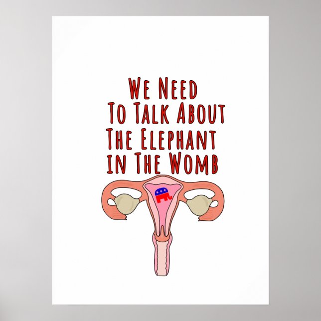 Poster Precisamos conversar sobre o elefante na Womb (Frente)