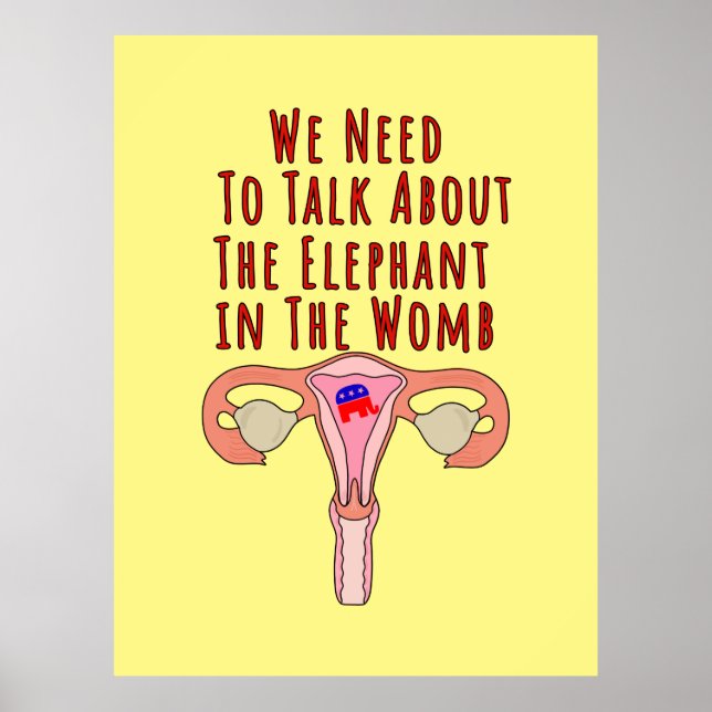 Poster Precisamos conversar sobre o elefante na Womb (Frente)