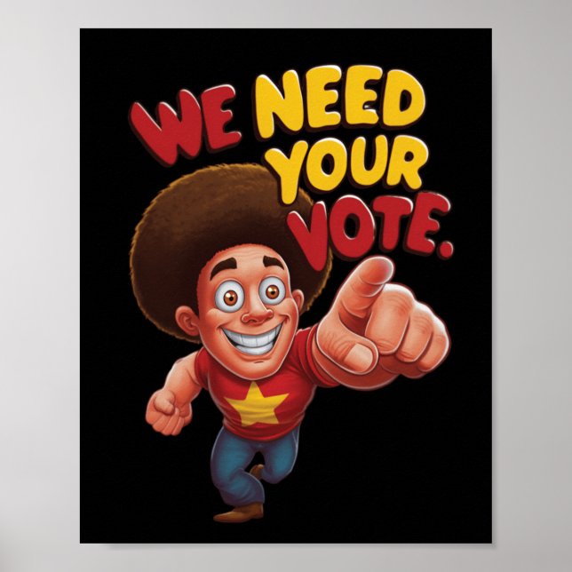 Poster Precisamos Do Seu Voto (Frente)